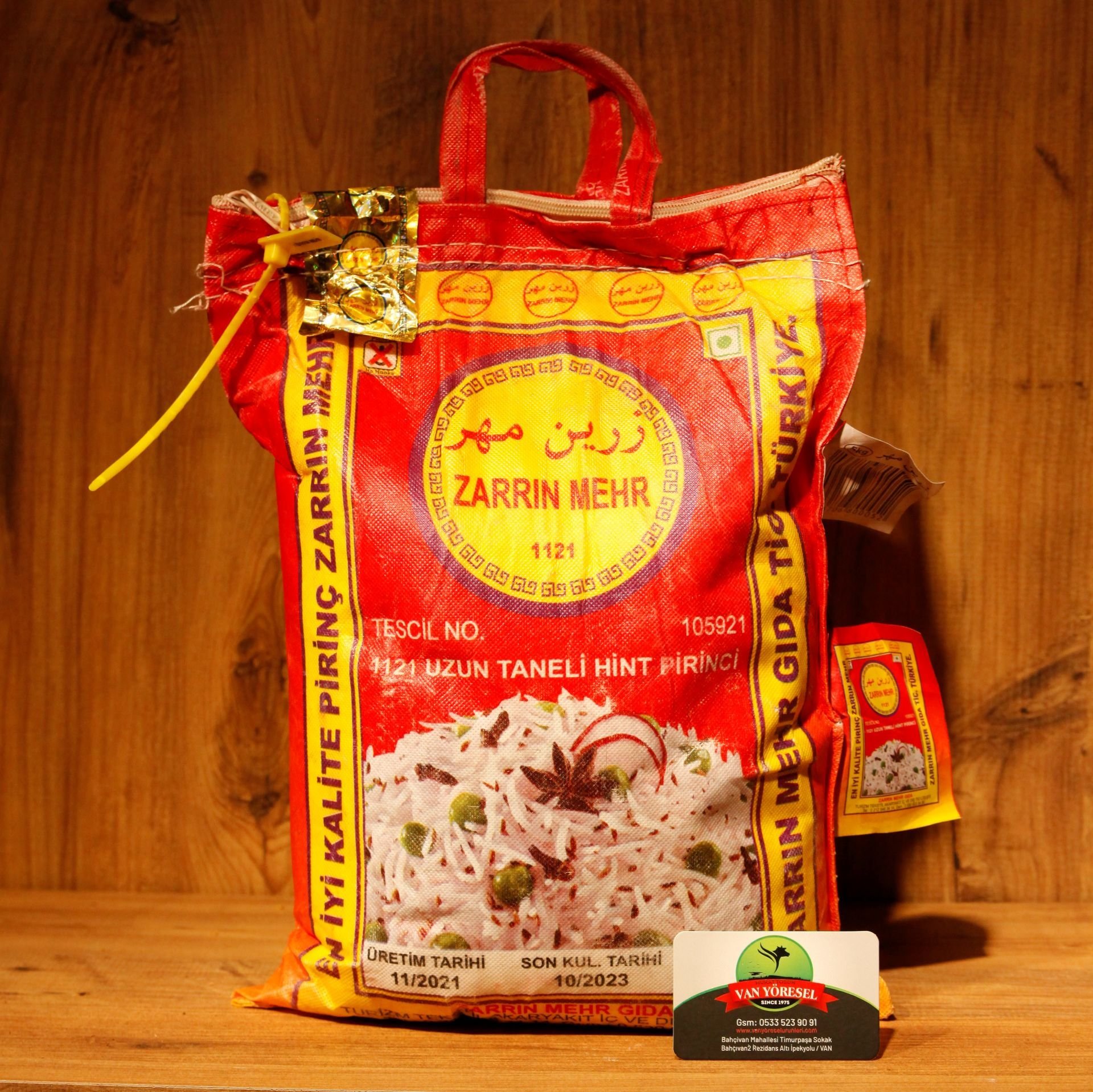 Zerrin Merh Safran Aromalı Hint-iran Pirinç [ 5 Kg ]